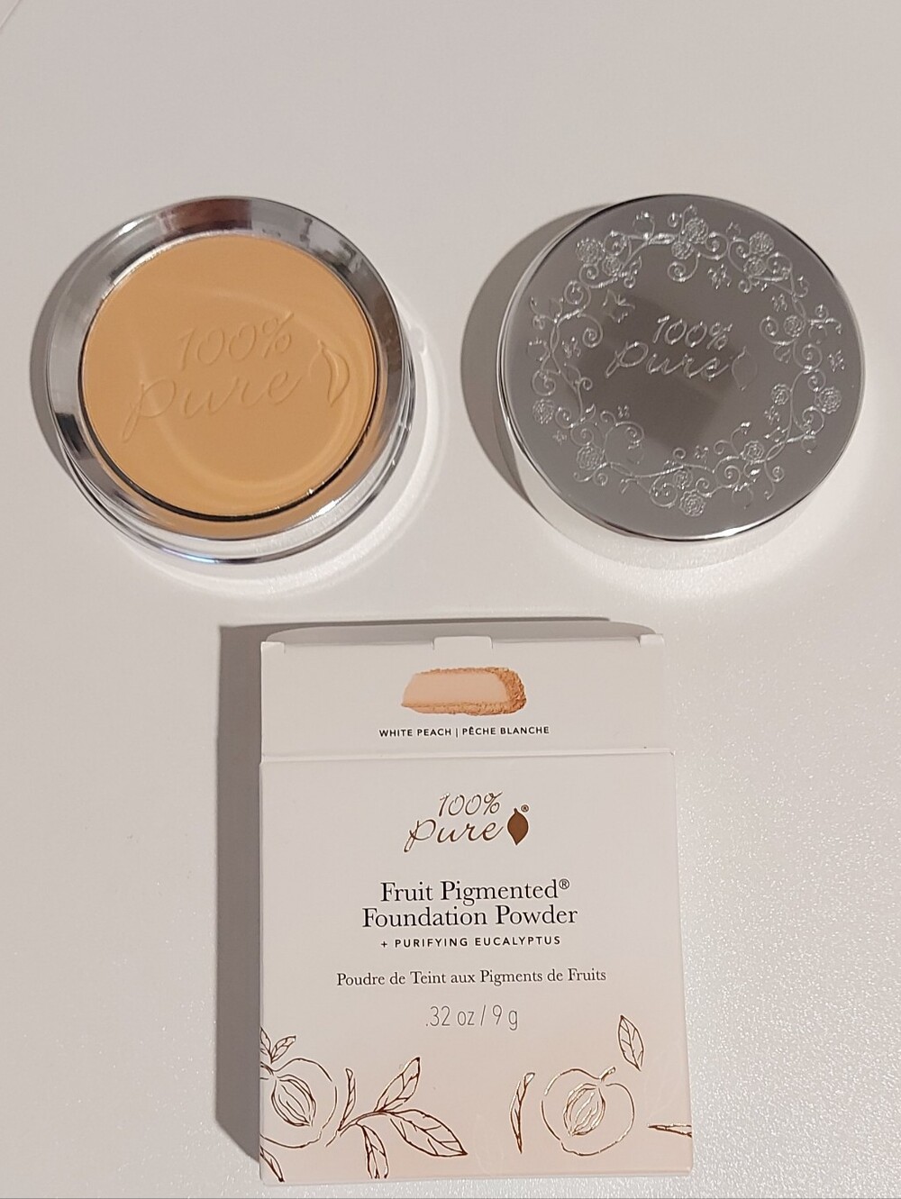 100% Pure Fruit Pigmented Powder Foundation White Peach